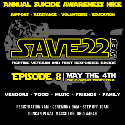 SAVE22 - A registered 501(c)(3) - is the Home of Suicide Awareness & Prevention for Veterans, Active Duty & First Responders - We Are Fighting Veteran Suicide